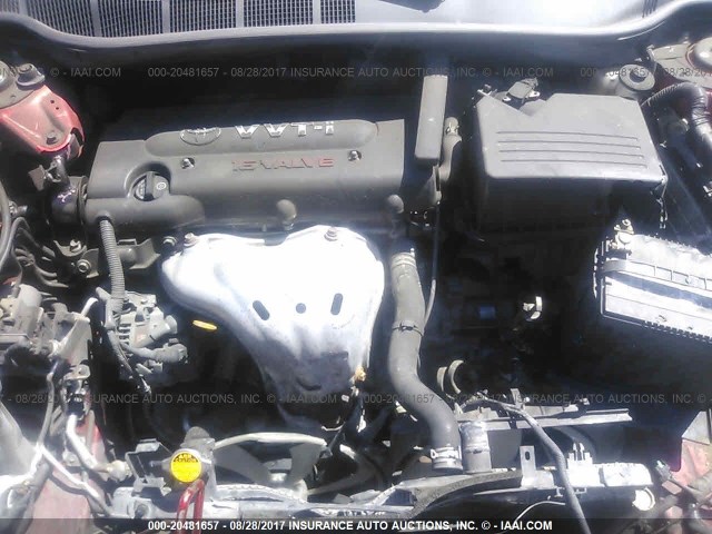 4T4BE46K09R137022 - 2009 TOYOTA CAMRY SE/LE/XLE 红色 照片 10