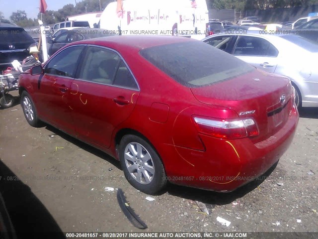 4T4BE46K09R137022 - 2009 TOYOTA CAMRY SE/LE/XLE 红色 照片 3