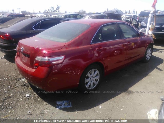 4T4BE46K09R137022 - 2009 TOYOTA CAMRY SE/LE/XLE 红色 照片 4