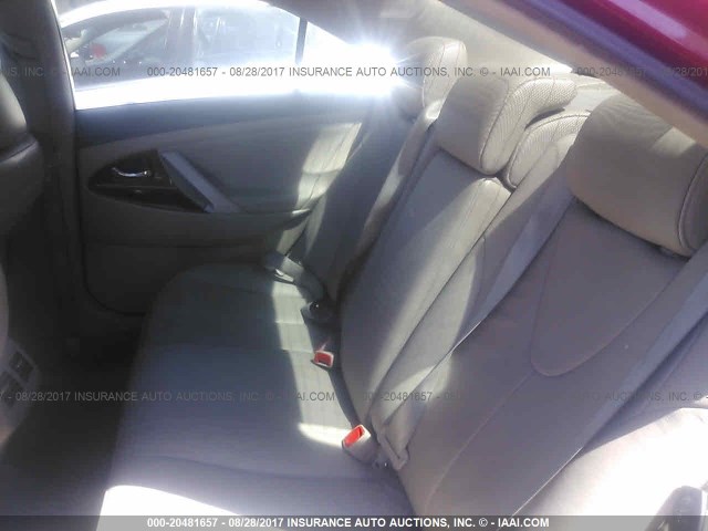 4T4BE46K09R137022 - 2009 TOYOTA CAMRY SE/LE/XLE 红色 照片 8