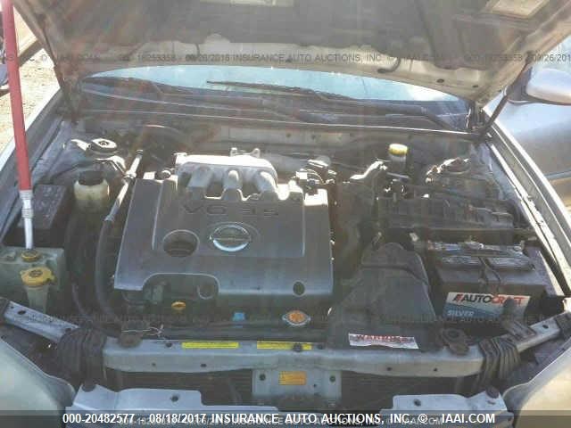 JN1DA31A23T419111 - 2003 NISSAN MAXIMA GLE/SE SILVER photo 10