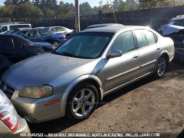 JN1DA31A23T419111 - 2003 NISSAN MAXIMA GLE/SE SILVER photo 2