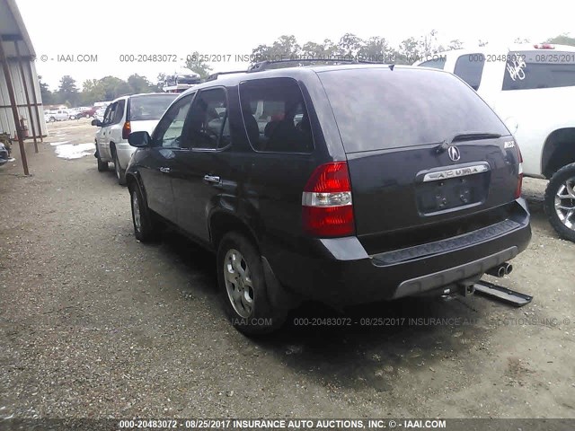 2HNYD18661H504761 - 2001 ACURA MDX TOURING BLACK photo 3