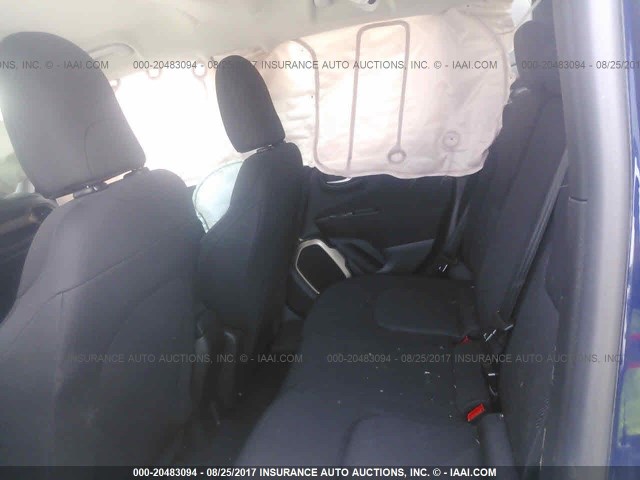 ZACCJAAB5HPF35265 - 2017 JEEP RENEGADE SPORT Կապույտ լուսանկար 8