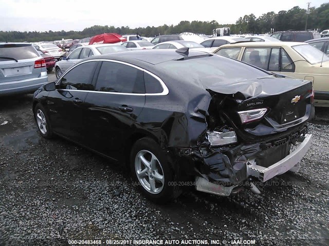 1G1ZB5ST2GF307708 - 2016 CHEVROLET MALIBU LS 黑色 照片 3