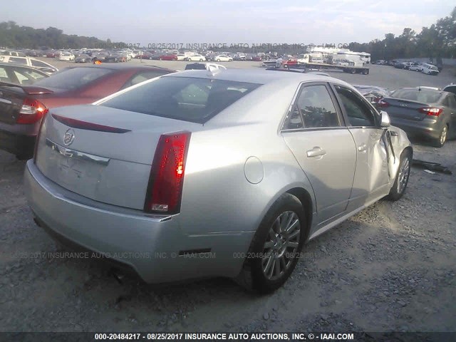 1G6DE5EG3A0144216 - 2010 CADILLAC CTS LUXURY COLLECTION SILVER photo 4