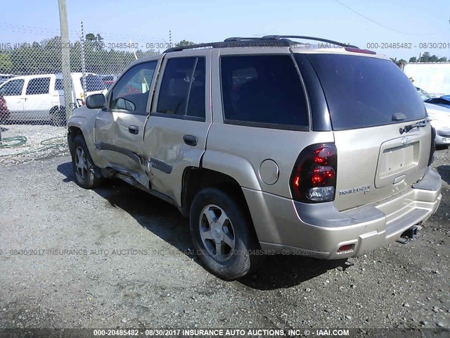 1GNDS13S952314120 - 2005 CHEVROLET TRAILBLAZER LS/LT GOLD photo 3