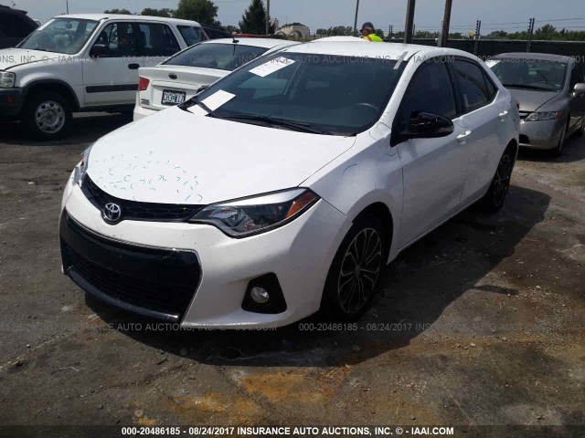 2T1BURHE9EC119034 - 2014 TOYOTA COROLLA L/LE/LE PLS/PRM/S/S PLS WHITE photo 2