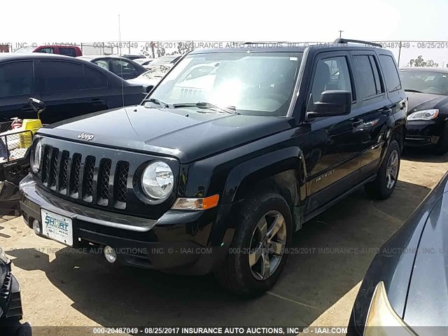 1C4NJRBB5ED592677 - 2014 JEEP PATRIOT SPORT BLACK photo 2