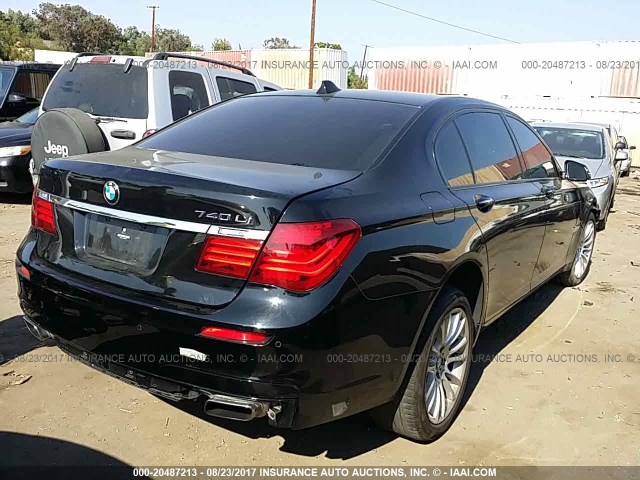 WBAYE4C54DD137070 - 2013 BMW 740 LI BLACK photo 4