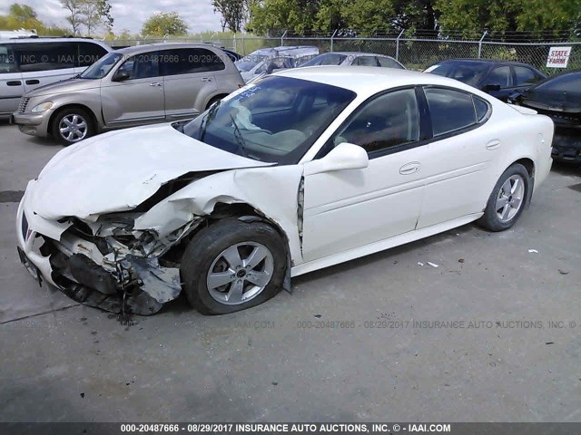 2G2WP522951181245 - 2005 PONTIAC GRAND PRIX WHITE photo 2