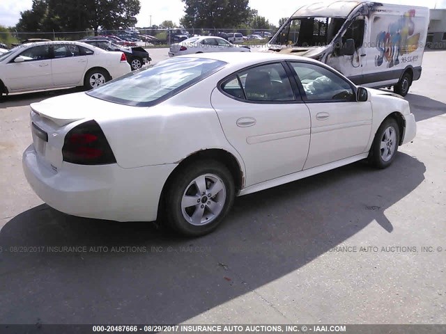 2G2WP522951181245 - 2005 PONTIAC GRAND PRIX WHITE photo 4