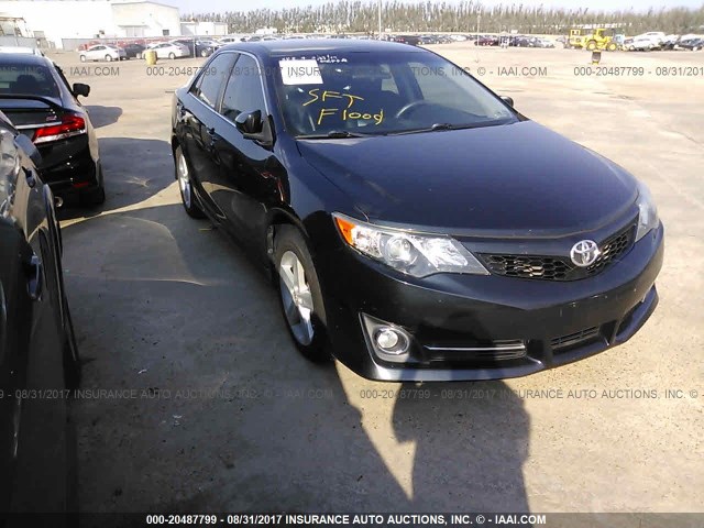 4T1BF1FK6CU100540 - 2012 TOYOTA CAMRY SE/LE/XLE GREEN photo 1