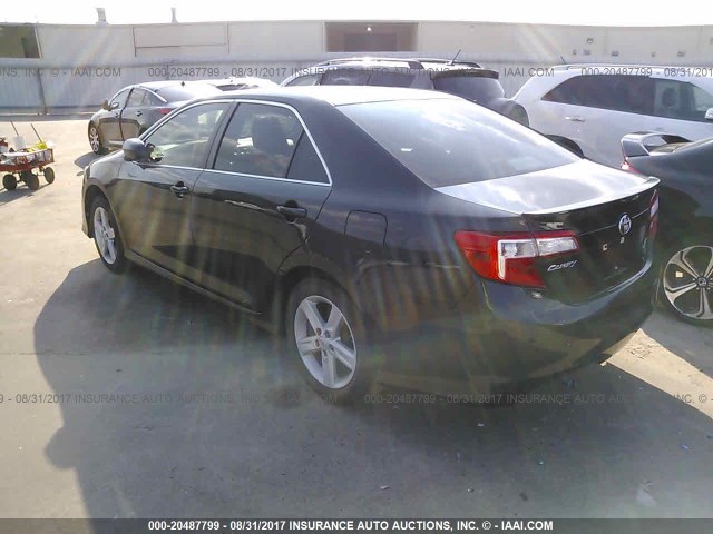 4T1BF1FK6CU100540 - 2012 TOYOTA CAMRY SE/LE/XLE GREEN photo 3