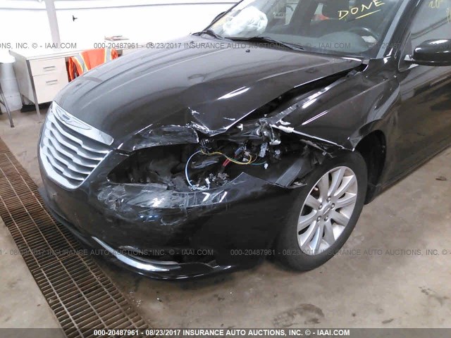 1C3BC1FG0BN624174 - 2011 CHRYSLER 200 TOURING BLACK photo 6