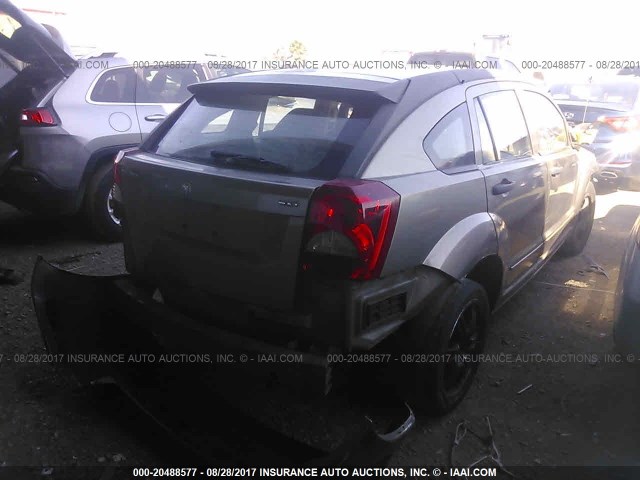 1B3HB48B67D376149 - 2007 DODGE CALIBER SXT TAN photo 4