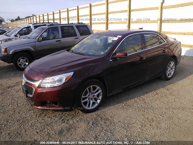 1G11C5SL9FF350371 - 2015 CHEVROLET MALIBU 1LT 栗色 照片 2
