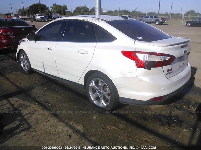 1FADP3J29DL200514 - 2013 FORD FOCUS TITANIUM WHITE photo 3