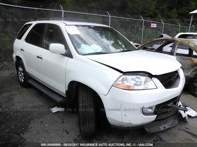 2HNYD18862H524625 - 2002 ACURA MDX TOURING WHITE photo 1