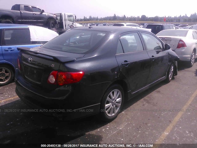 2T1BU4EE7AC412187 - 2010 TOYOTA COROLLA S/LE/XLE BLACK photo 4