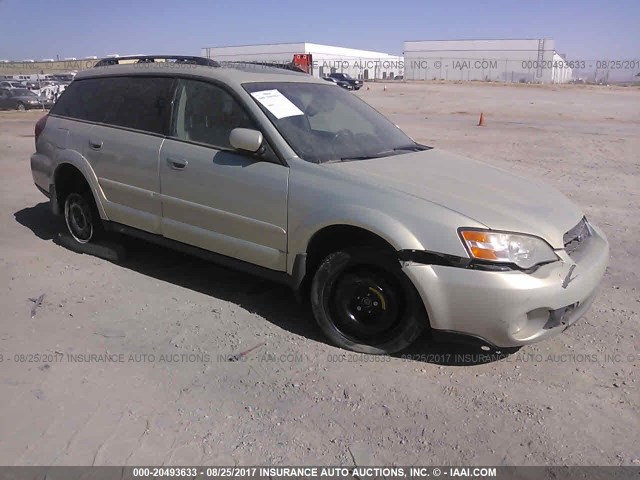 4S4BP62C967324171 - 2006 SUBARU LEGACY OUTBACK 2.5I LIMITED SILVER photo 1