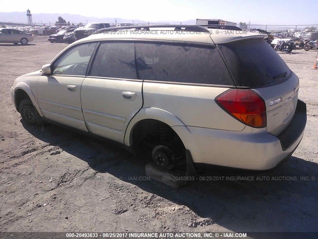 4S4BP62C967324171 - 2006 SUBARU LEGACY OUTBACK 2.5I LIMITED SILVER photo 3