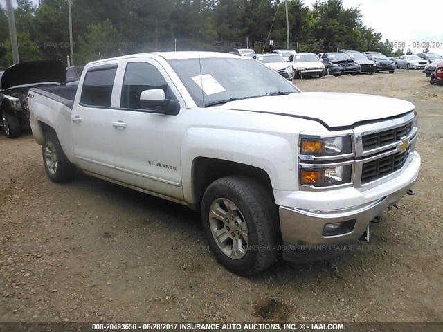 3GCUKRECXFG291016 - 2015 CHEVROLET SILVERADO K1500 LT WHITE photo 1