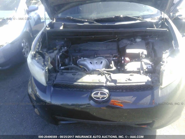JTLZE4FE9CJ002819 - 2012 TOYOTA SCION XB BLACK photo 10