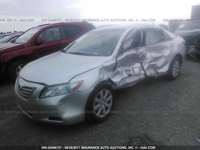 JTNBB46K373026681 - 2007 TOYOTA CAMRY NEW GENERAT HYBRID SILVER photo 2