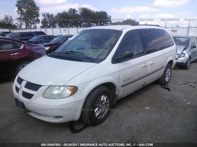 2B8GP44391R215465 - 2001 DODGE GRAND CARAVAN SPORT WHITE photo 2