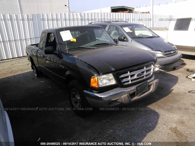 1FTYR14U73PB88233 - 2003 FORD RANGER SUPER CAB BLACK photo 1