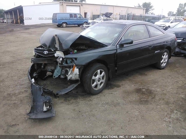 2T1CF22P5XC250318 - 1999 TOYOTA CAMRY SOLARA SE/SLE GREEN photo 2
