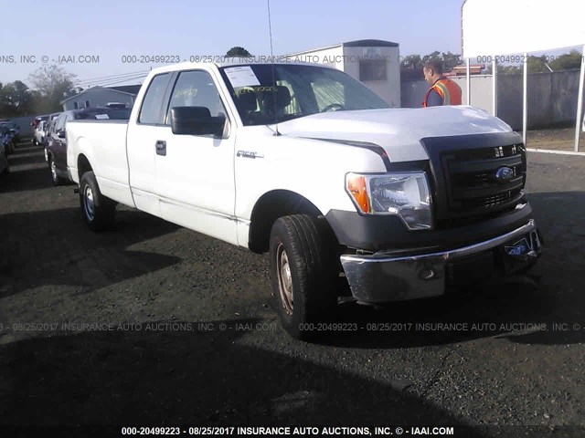 1FTVX1EFXDKD45194 - 2013 FORD F150 SUPER CAB WHITE photo 1