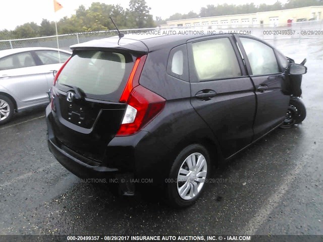 JHMGK5H50GX010551 - 2016 HONDA FIT LX BLACK photo 4