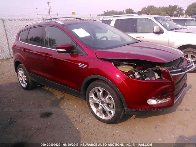 1FMCU0J96DUD02188 - 2013 FORD ESCAPE TITANIUM RED photo 1