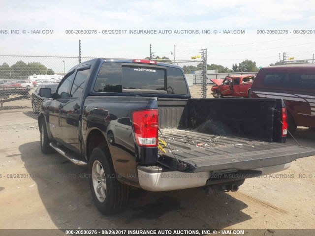 1N6BA07D19N316549 - 2009 NISSAN TITAN XE/SE/LE BLUE photo 3