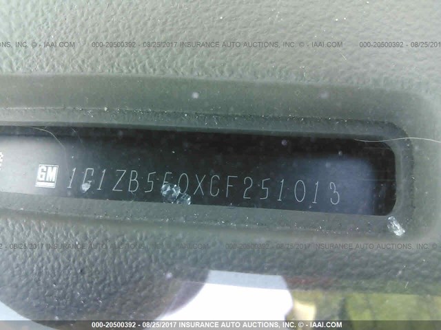 1G1ZB5E0XCF251013 - 2012 CHEVROLET MALIBU LS 灰色 照片 9