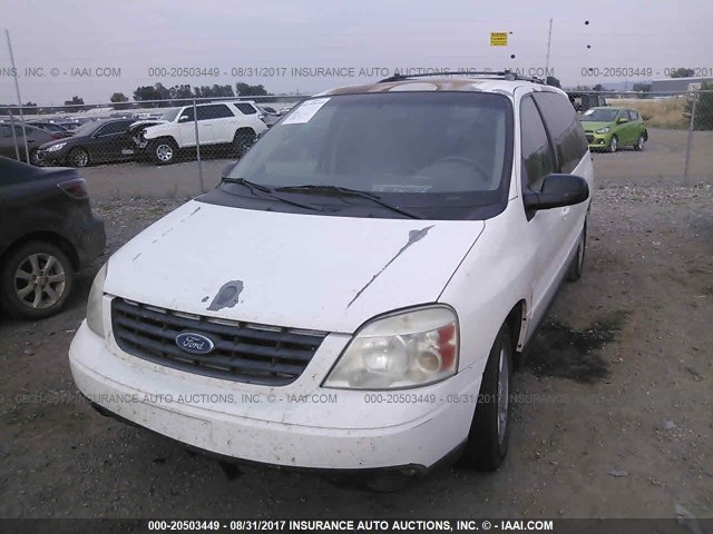 2FMZA57224BA41061 - 2004 FORD FREESTAR SES WHITE photo 6