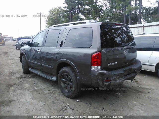 5N1BA0ND6FN619131 - 2015 NISSAN ARMADA SV/SL/PLATINUM BROWN photo 3