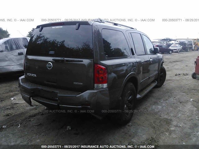 5N1BA0ND6FN619131 - 2015 NISSAN ARMADA SV/SL/PLATINUM BROWN photo 4