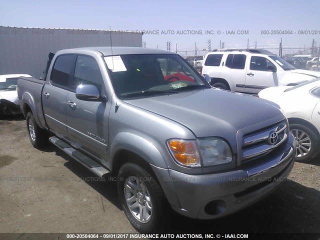 5TBDT44134S455147 - 2004 TOYOTA TUNDRA DOUBLE CAB SR5 SILVER photo 1