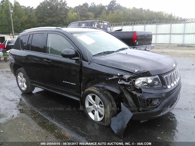 1C4NJCBBXED650425 - 2014 JEEP COMPASS SPORT BLACK photo 1