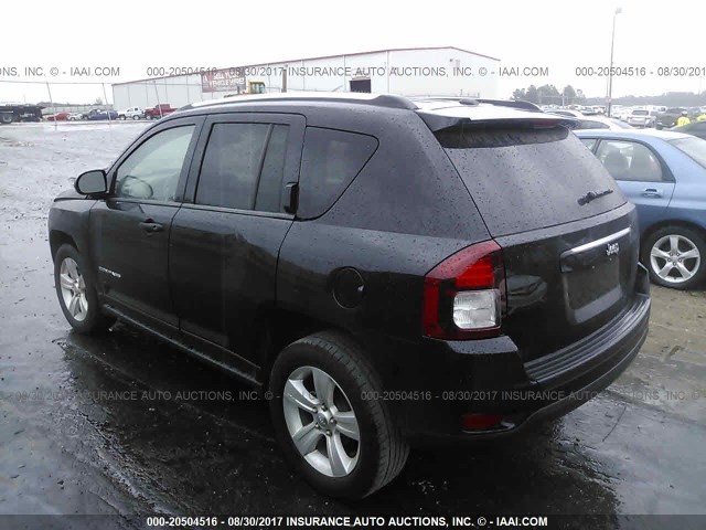 1C4NJCBBXED650425 - 2014 JEEP COMPASS SPORT BLACK photo 3