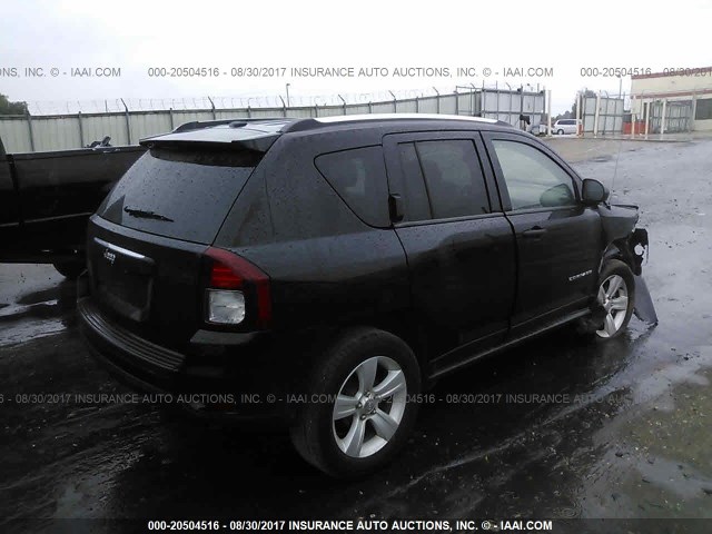 1C4NJCBBXED650425 - 2014 JEEP COMPASS SPORT BLACK photo 4