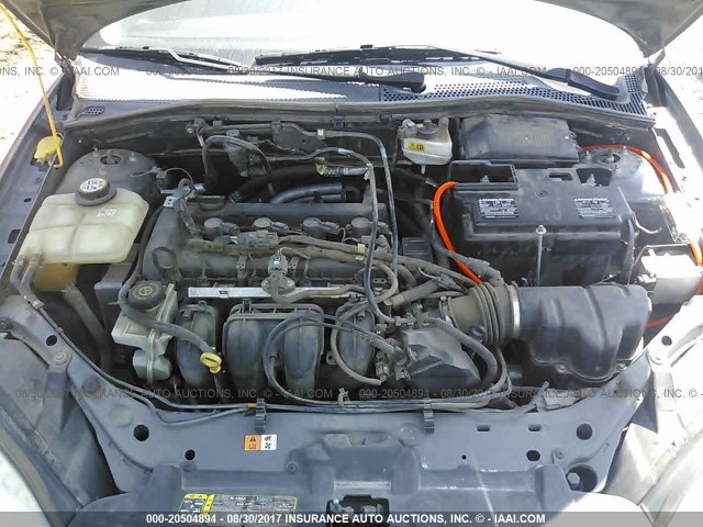 1FAHP34N77W335730 - 2007 FORD FOCUS ZX4/S/SE/SES GRAY photo 10