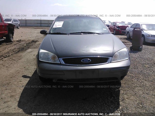 1FAHP34N77W335730 - 2007 FORD FOCUS ZX4/S/SE/SES GRAY photo 6