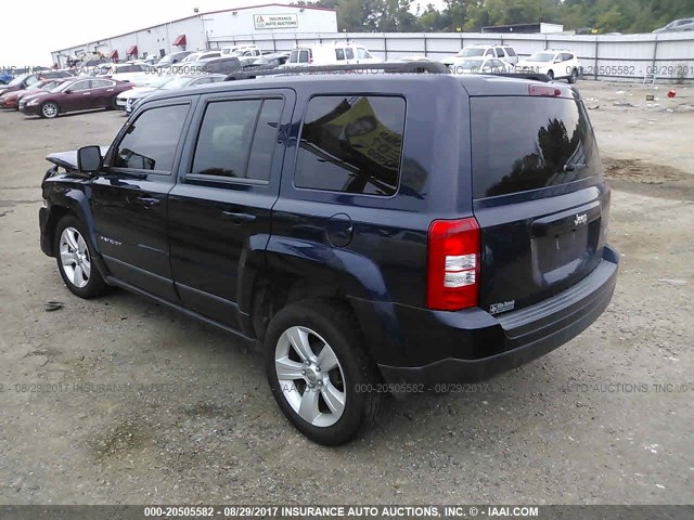 1C4NJPFAXDD229814 - 2013 JEEP PATRIOT LATITUDE BLUE photo 3