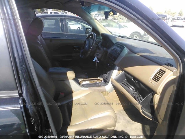 2HKYF18626H539067 - 2006 HONDA PILOT EX BLACK photo 5