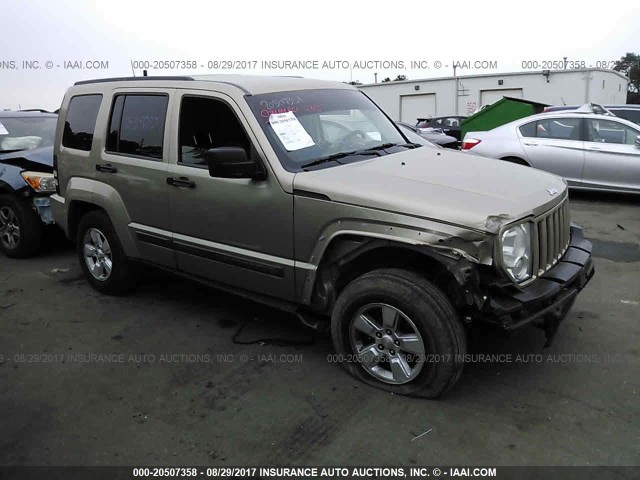 1J4PN2GK1AW153675 - 2010 JEEP LIBERTY SPORT BEIGE photo 1