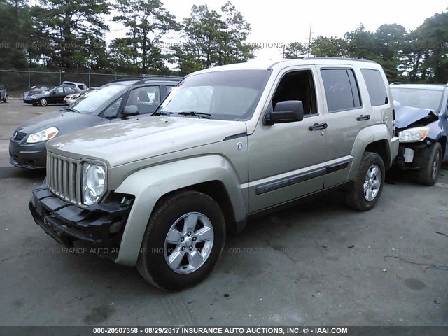 1J4PN2GK1AW153675 - 2010 JEEP LIBERTY SPORT BEIGE photo 2